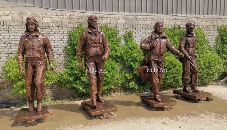 2.1. just finished bronze pilot statue