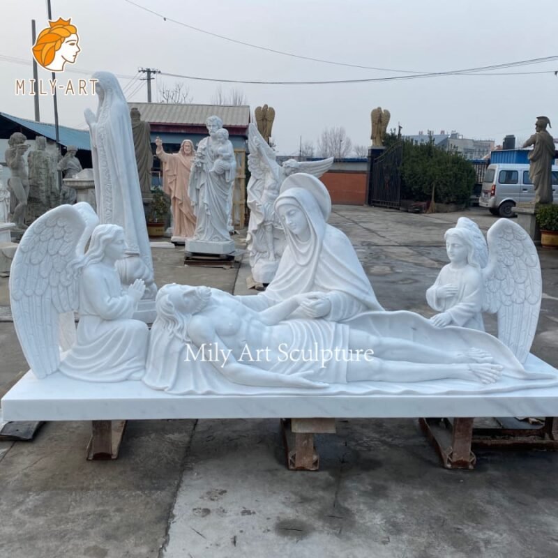 Curated visual reference: Hand Carved Marble 14 Stations Of The Cross Sculpture Photo Inspiration