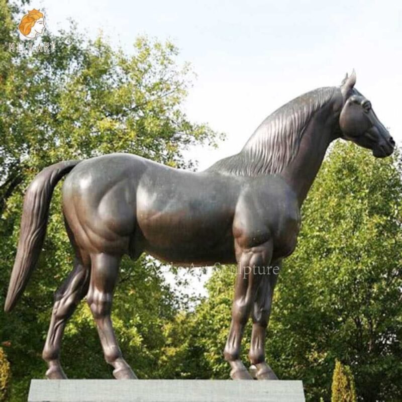 stunning bronze life size horse statue for sale mlbs 144