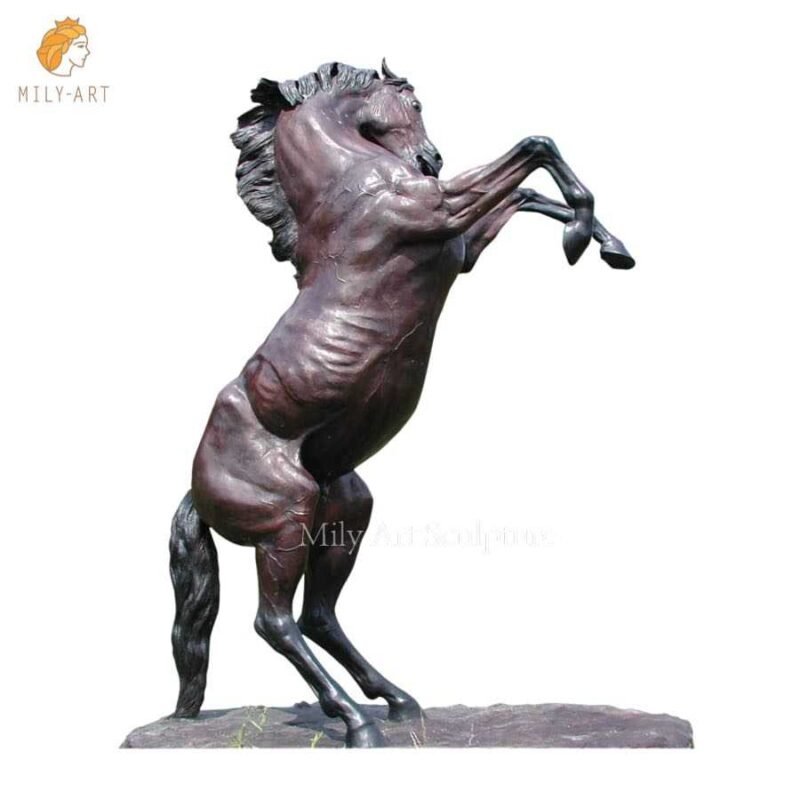 Mipcase Solid Plastic Horse Doll Decor With Rider Figurine...