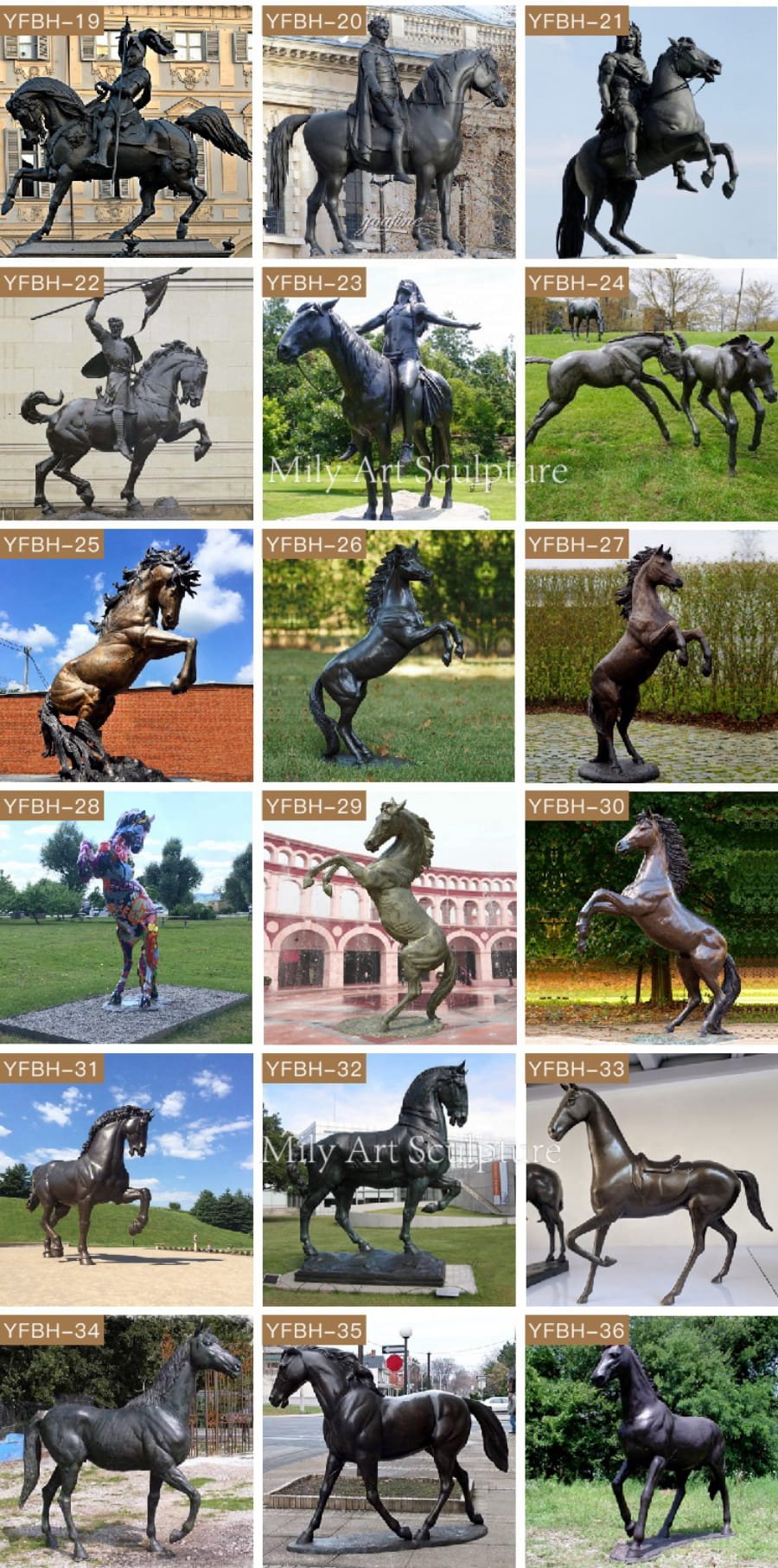 More Bronze horse statue designs1