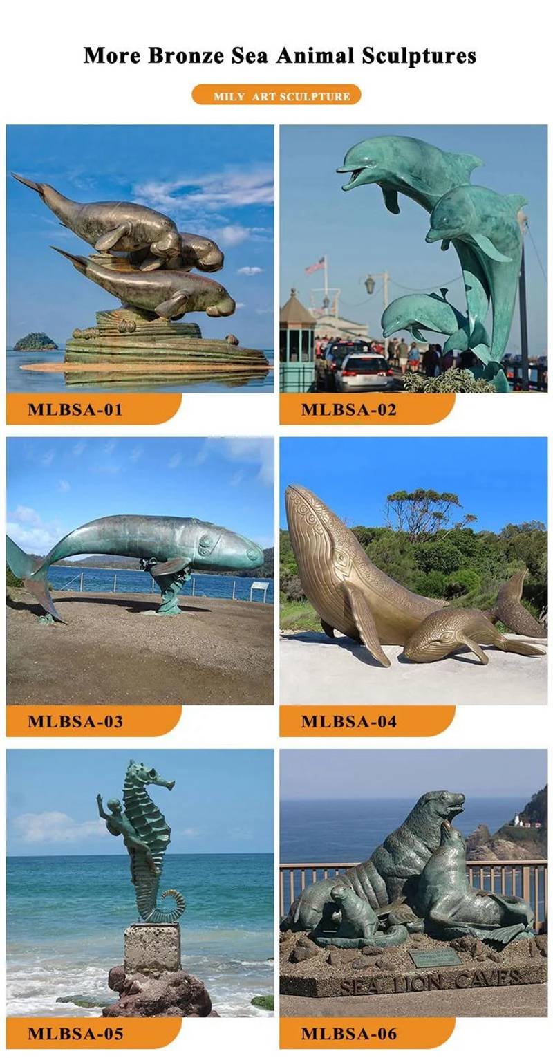 More Bronze Marine Animal Sculptures