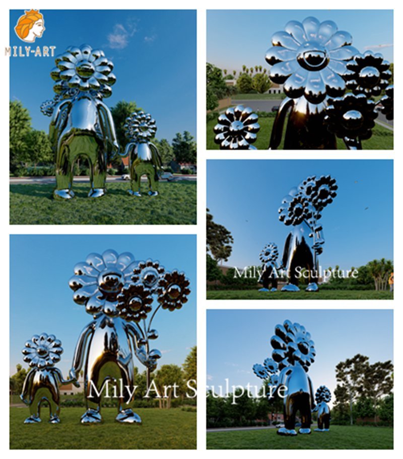 Outdoor Large Metal Sunflower Yard Art Factory Sale (7)