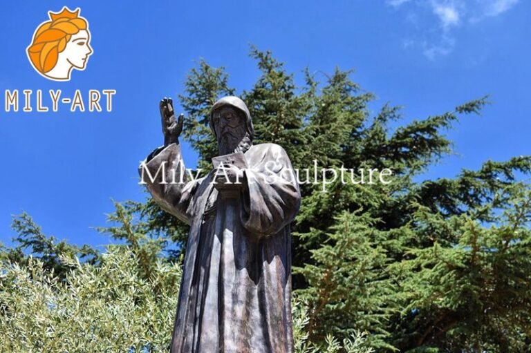 Life Size Bronze St Charbel Statue for Sale - Milystatue - World ...