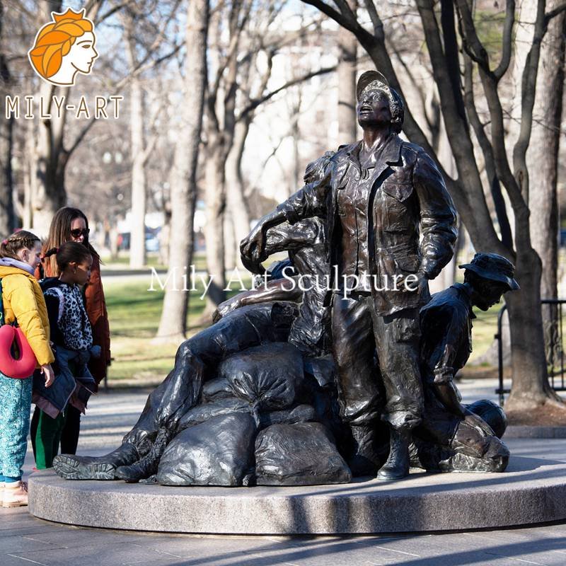 Bronze Military Vietnam Women’s Memorial Statues for Sale (4)