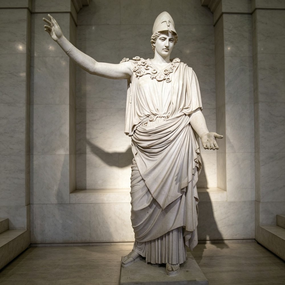 Pallas of Velletri marble statue of Athena