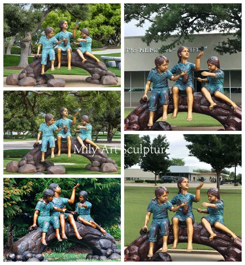 bronze-children-garden-statues-application-scenes