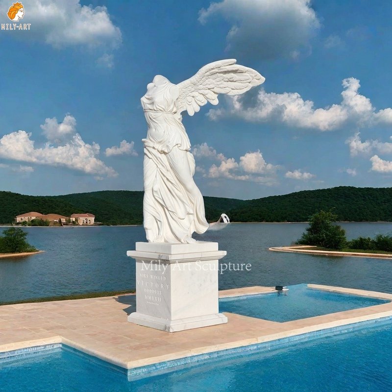 Greek Marble winged victory sculpture Nike of Samothrace