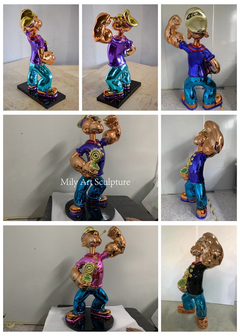 Stainless Steel Popeye Statue Details
