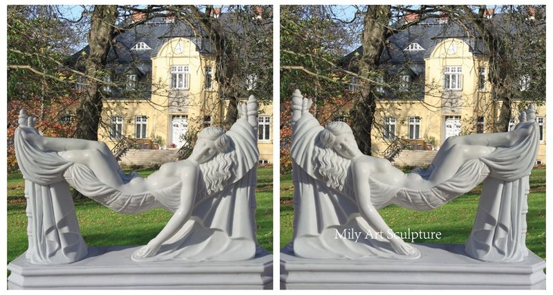 Marble Sleeping Lady Statue Details