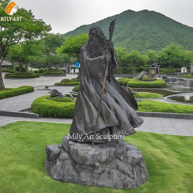Outdoor Bronze Life Size Gandalf Statue
