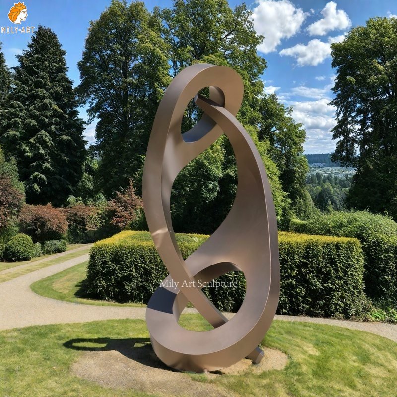 Outdoor Contemporary Abstract Metal Sculpture for Garden Decor