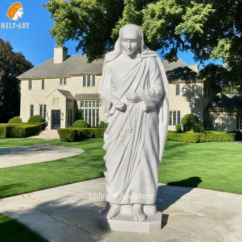 Famous Life Size Saint Mother Teresa of Marble Statue