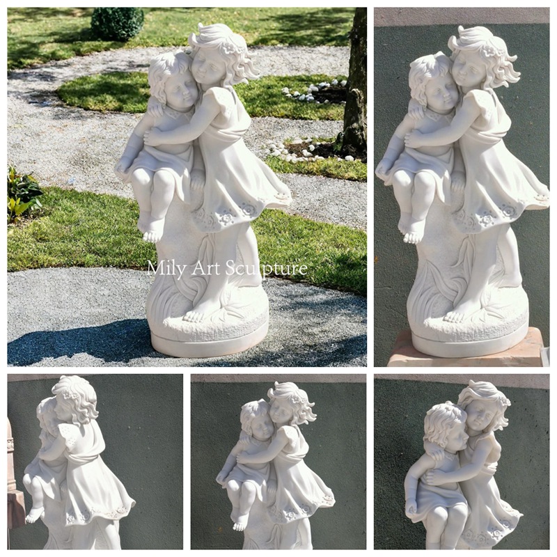 Marble Cute Children Statue Details