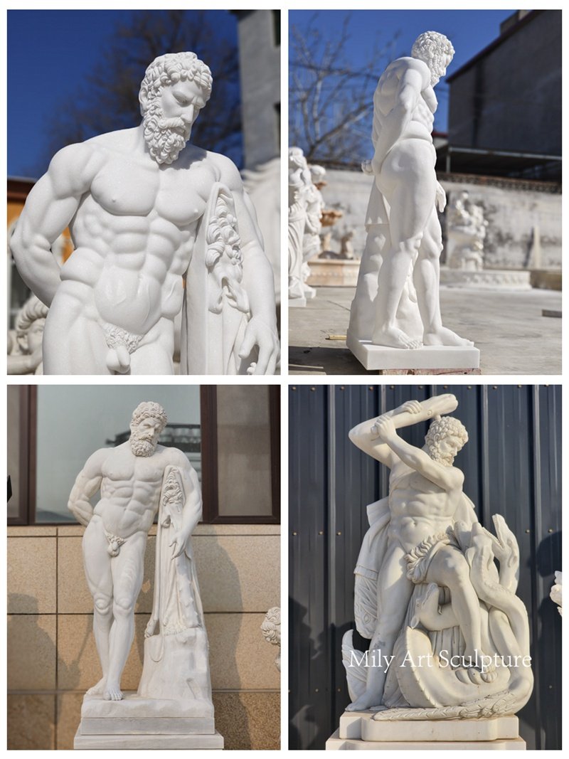 more marble sculptures of Hercules