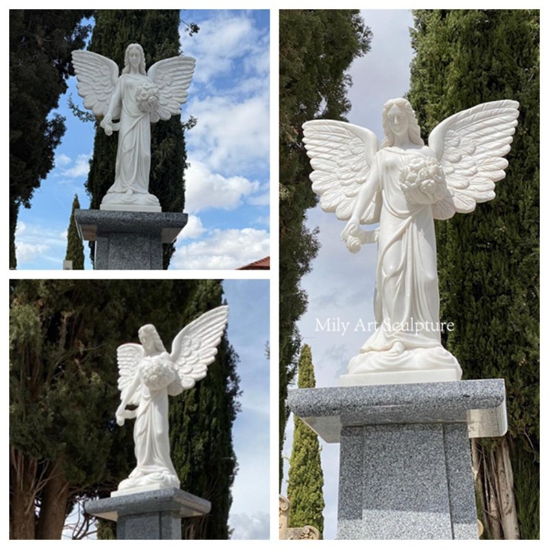 Spanish Cemetery Marble Angel Statue Feedback