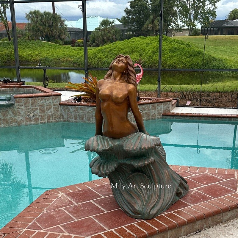 American Bronze Nude Mermaid Statue Feedback