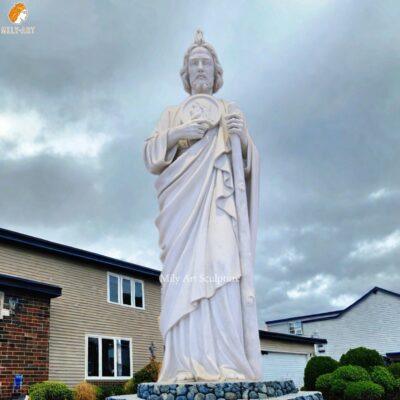 Large Marble Saint Jude Statue for Community Decor