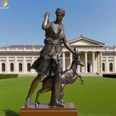 Casting Life Size Bronze Diana the Huntress for Museum Decor