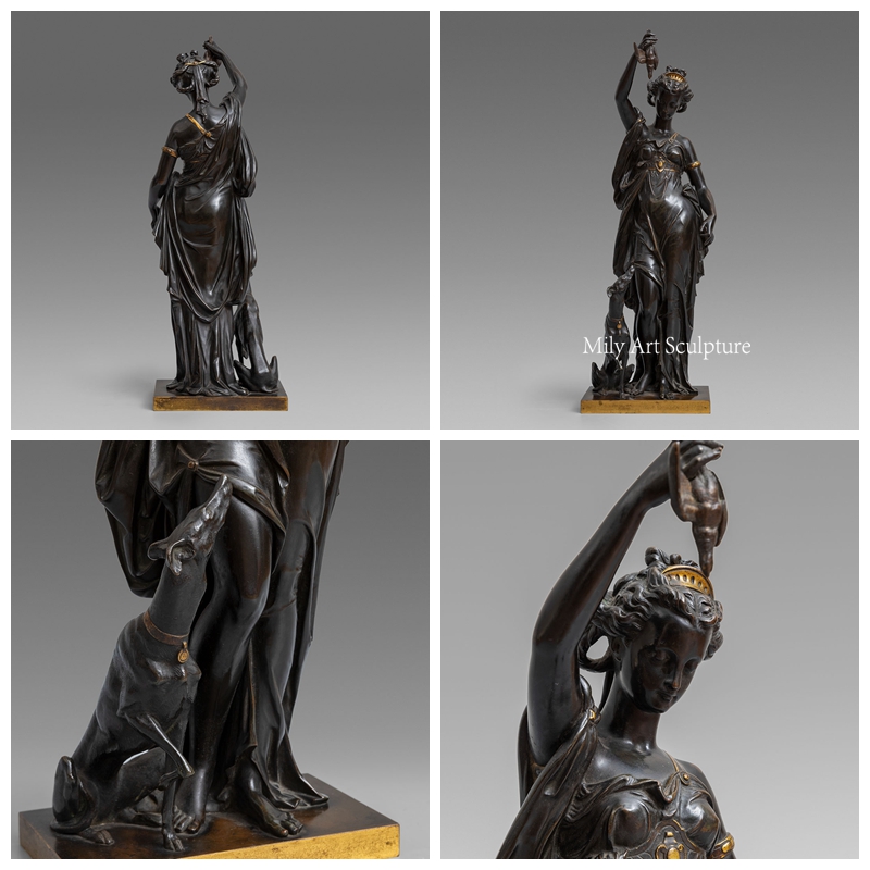 Famous Diana the Huntress Bronze Statue Replica Details