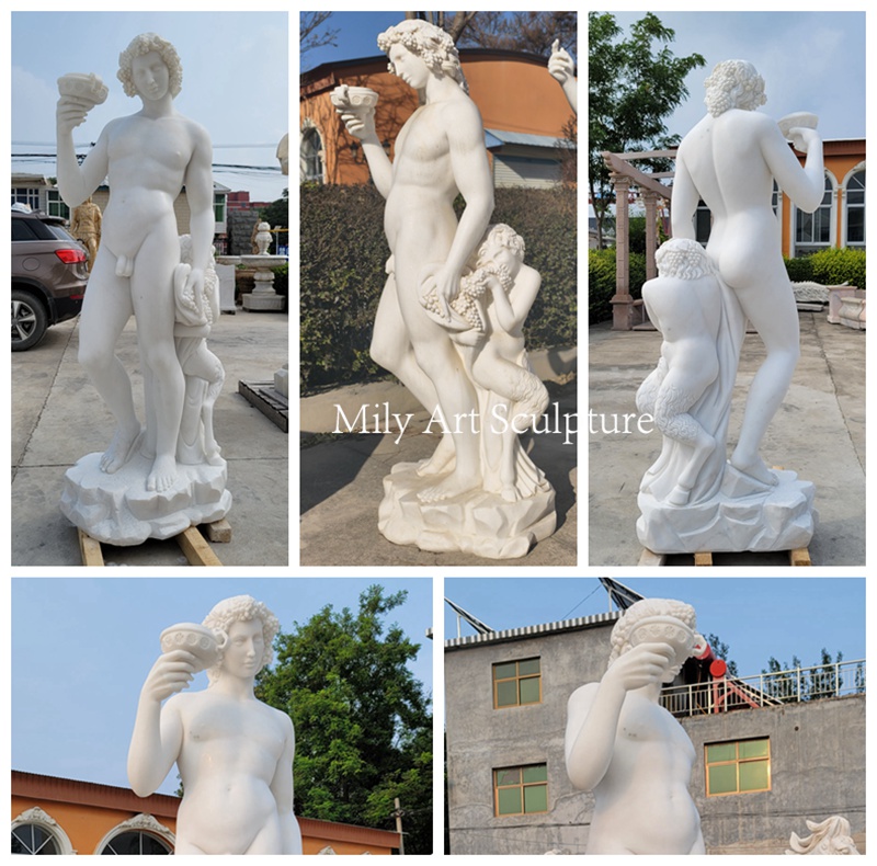 Famous Marble Bacchus Statue Michelangelo Details