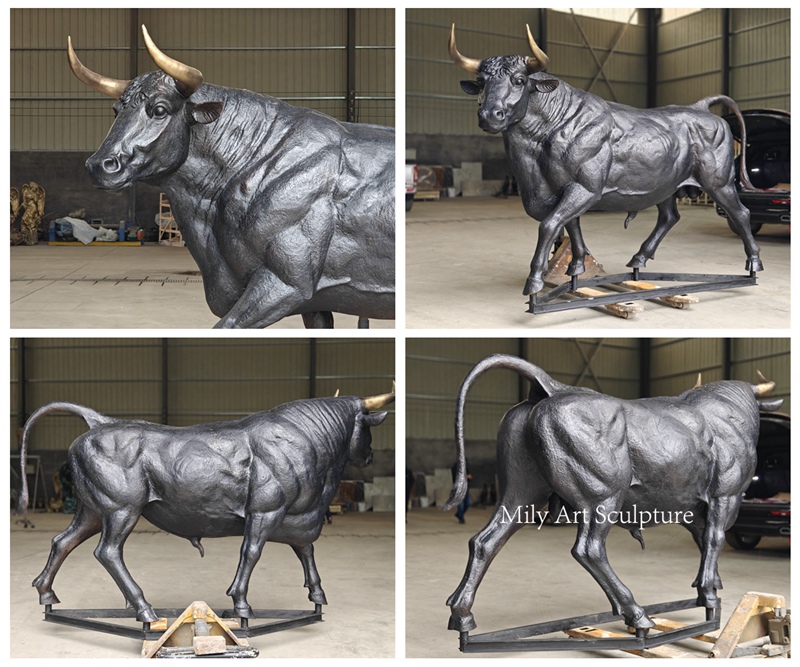 Large Outdoor Bronze Grand Bull Statue Details