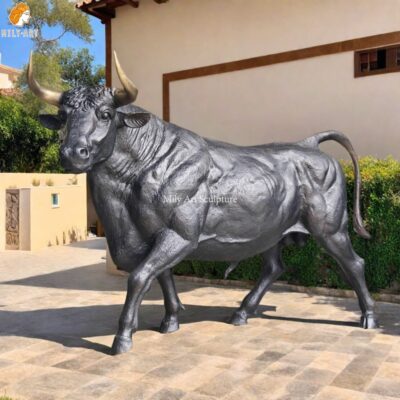 Large Outdoor Bronze Grand Bull Statue for Yard Decor