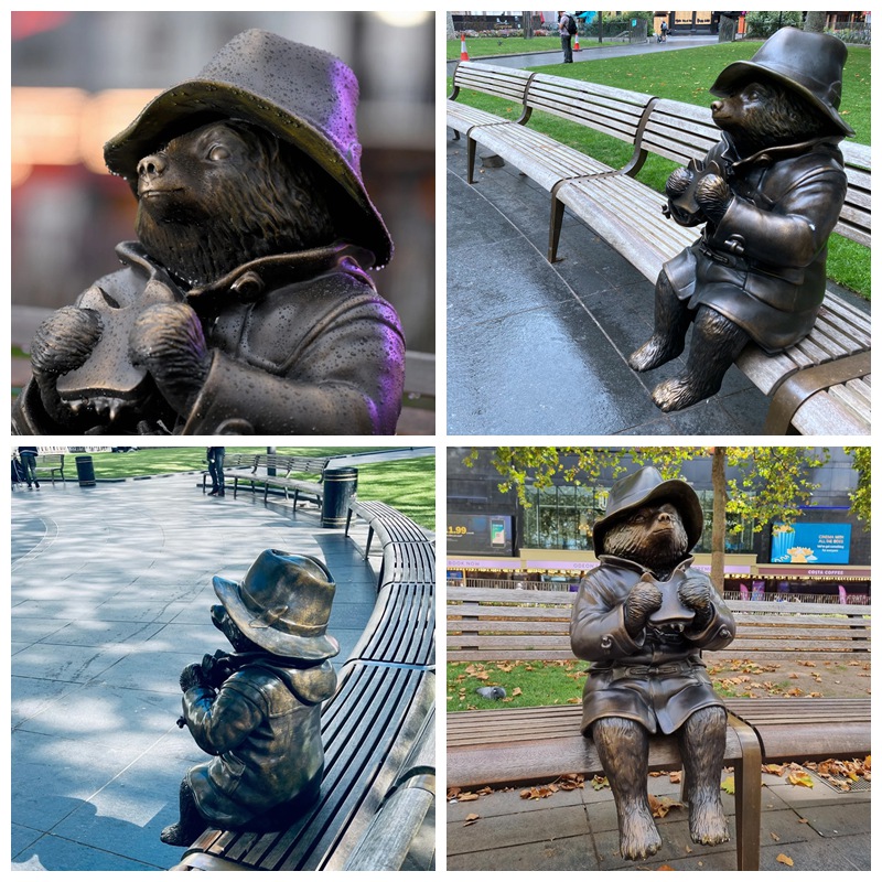 London Bronze Paddington Bear Statue Details