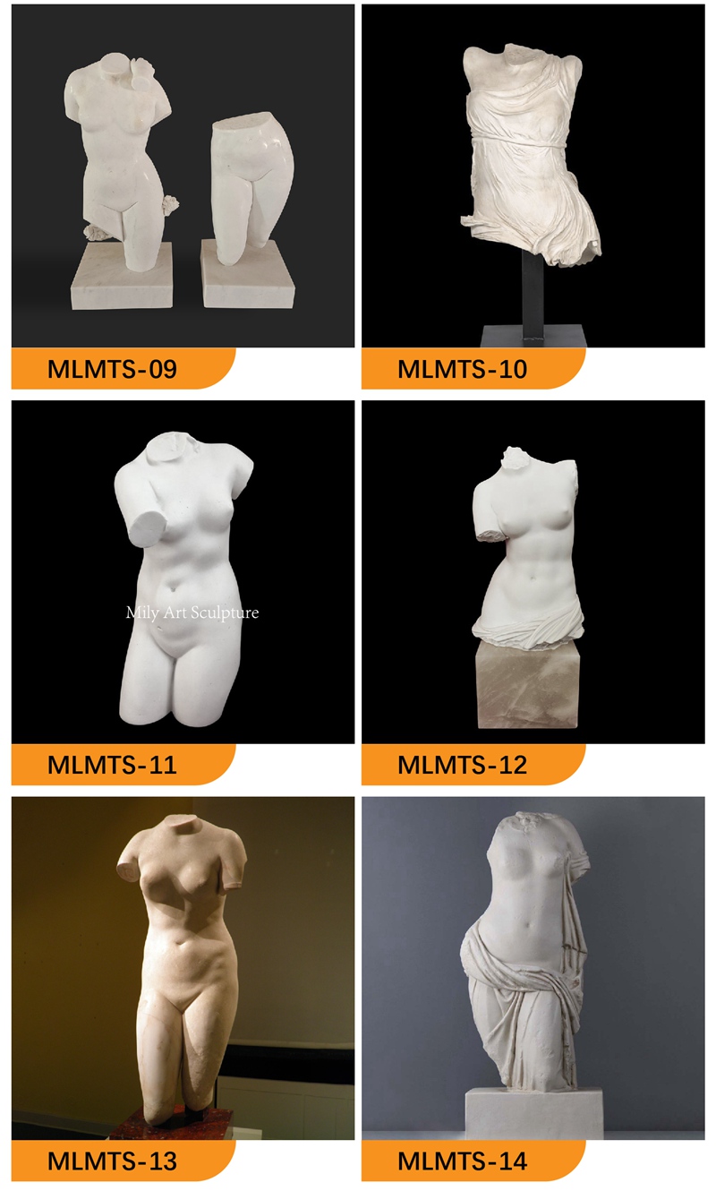 More Marble Torso Statues