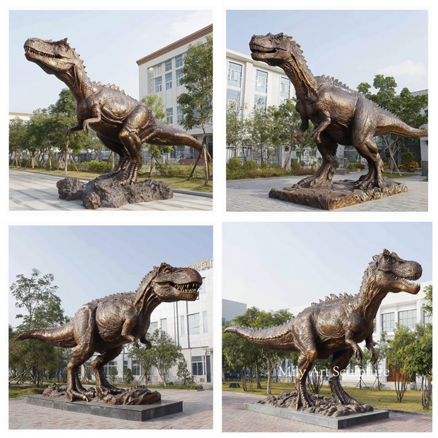 Casting Bronze T Rex Garden Statue Details