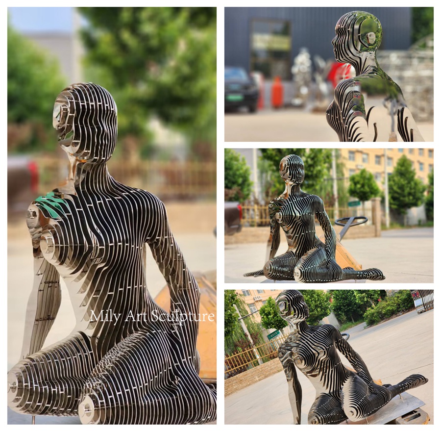 Custom Metal Disappearing Sculpture Details