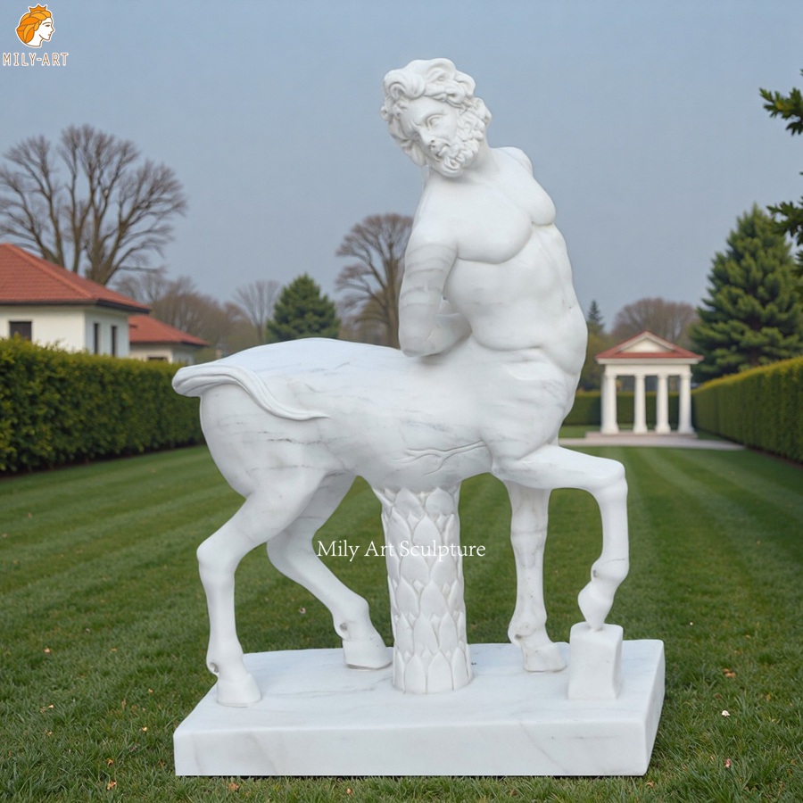 Life Size Marble Greek Centaur Statue for Outdoor Decor