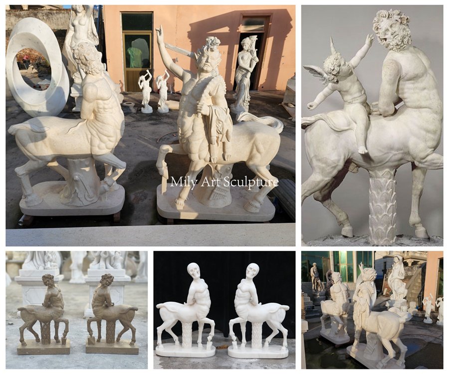 More Marble Greek Centaur Statues