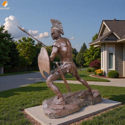 Roman Famous Bronze Gladiator Statue-Spartan King MLBS-303