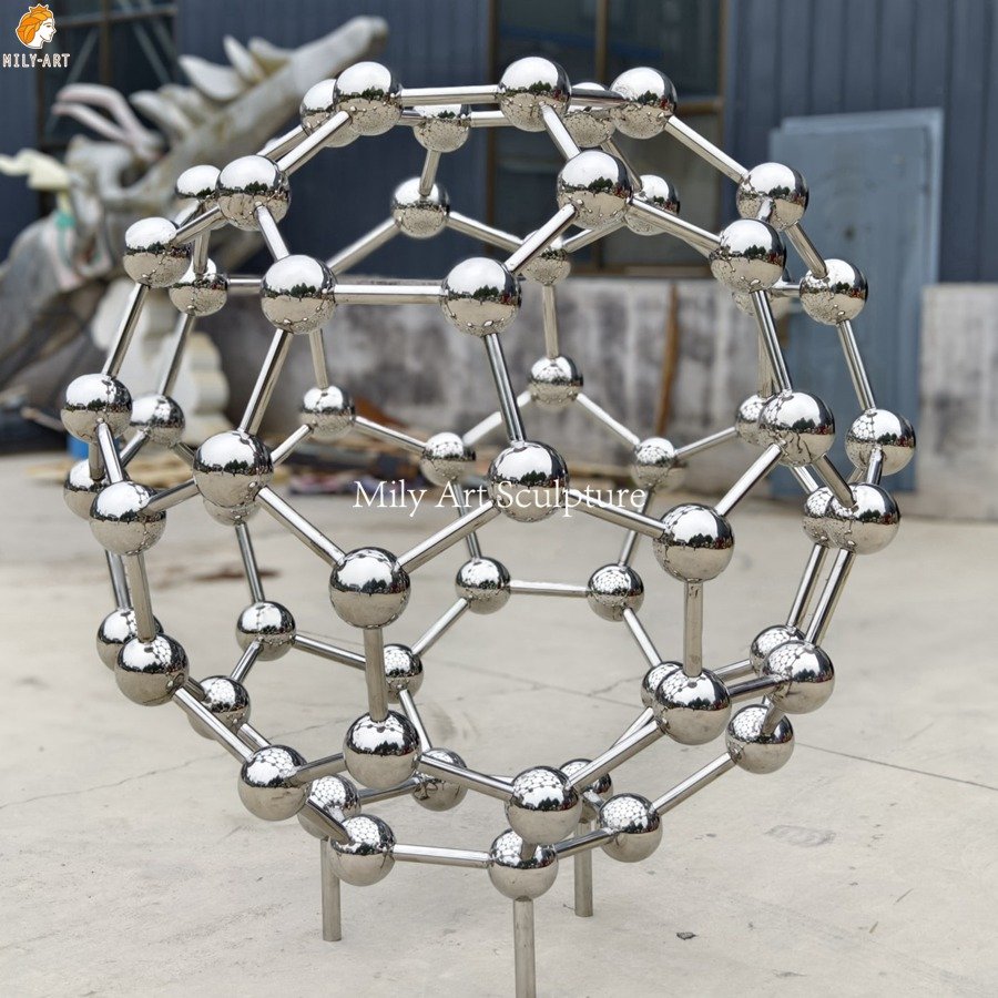 Hand Made Stainless Steel Molecular Sculpture