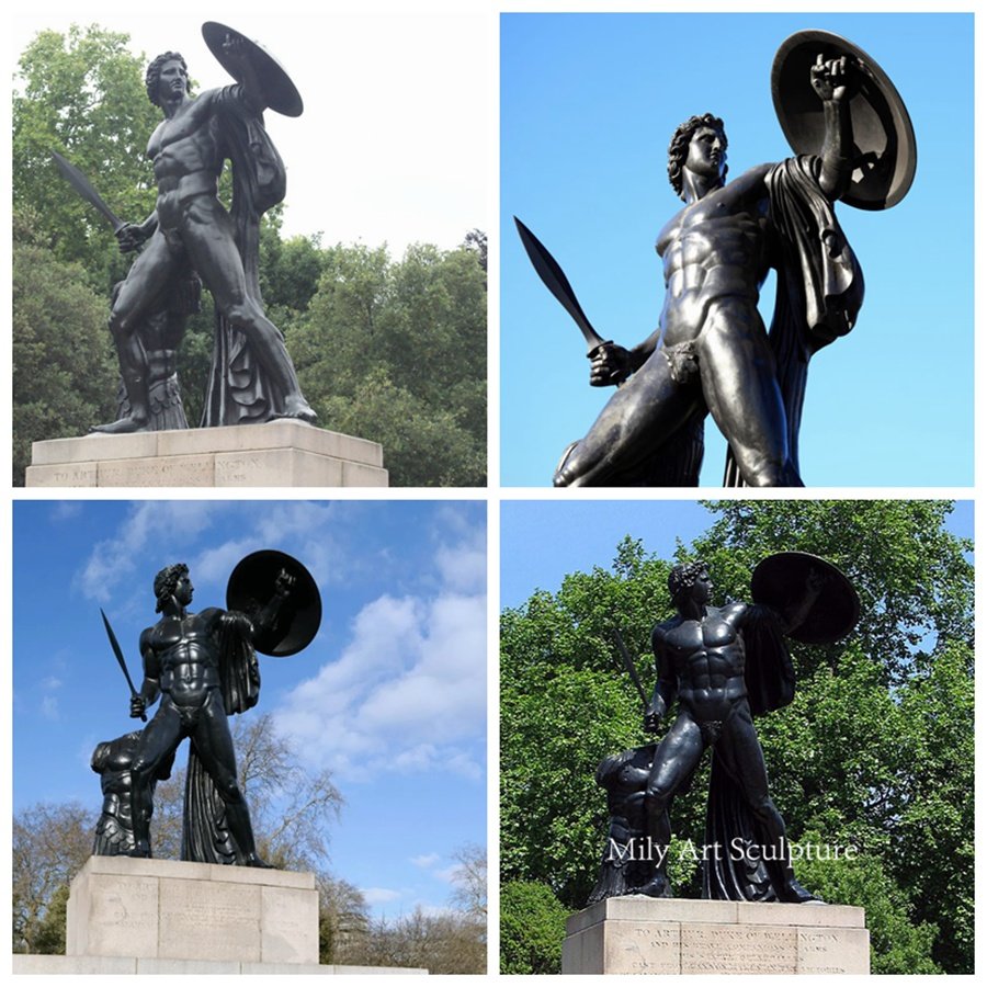 Wellington Monument Bronze Statue of Achilles Replica Details
