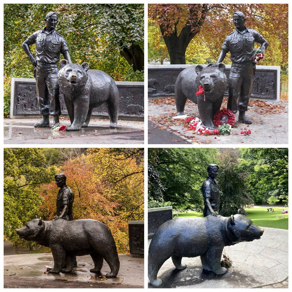 Bronze Statue of Wojtek The Bear Details