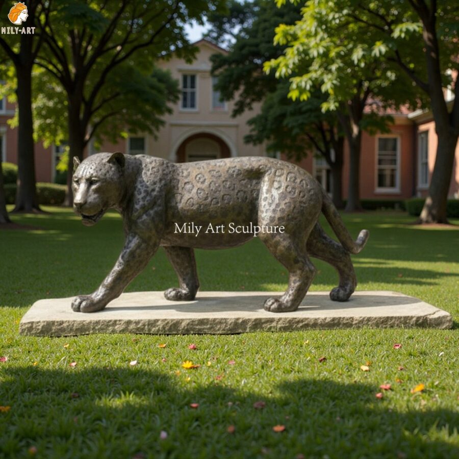 Custom Bronze Jaguar Statue for Campus MLBS-306 - Image 2