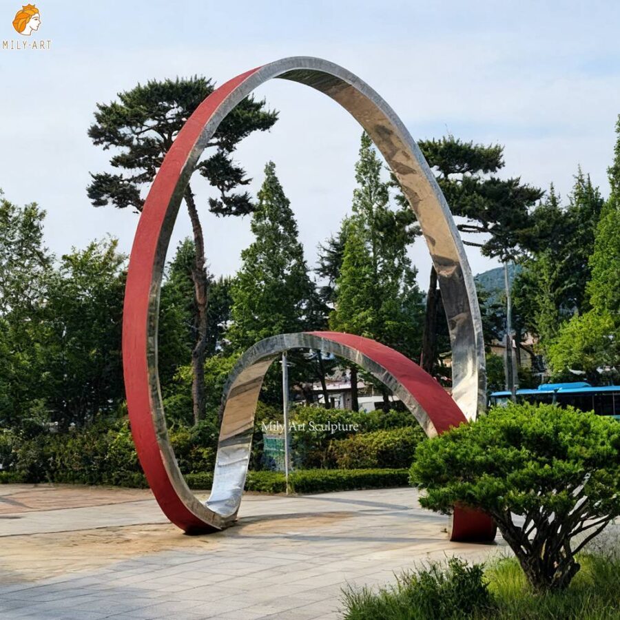 Large Abstract Metal Public Art Sculpture for Park Decor