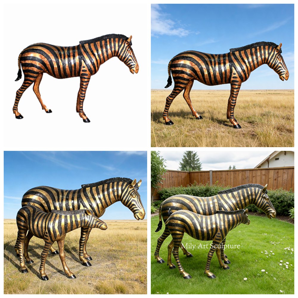 Bronze Zebra Sculpture Applications