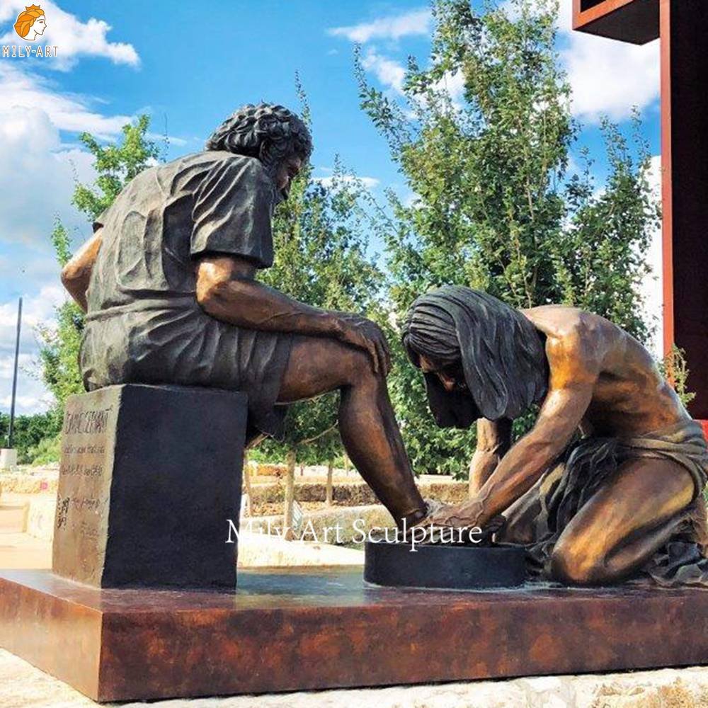 Cast Life Size Bronze Divine Servant Statue