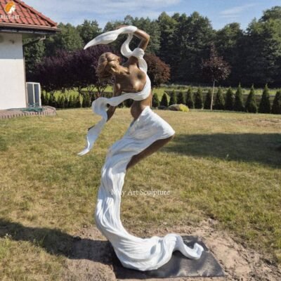 Casting Bronze Dancing Lady Sculpture for Yard
