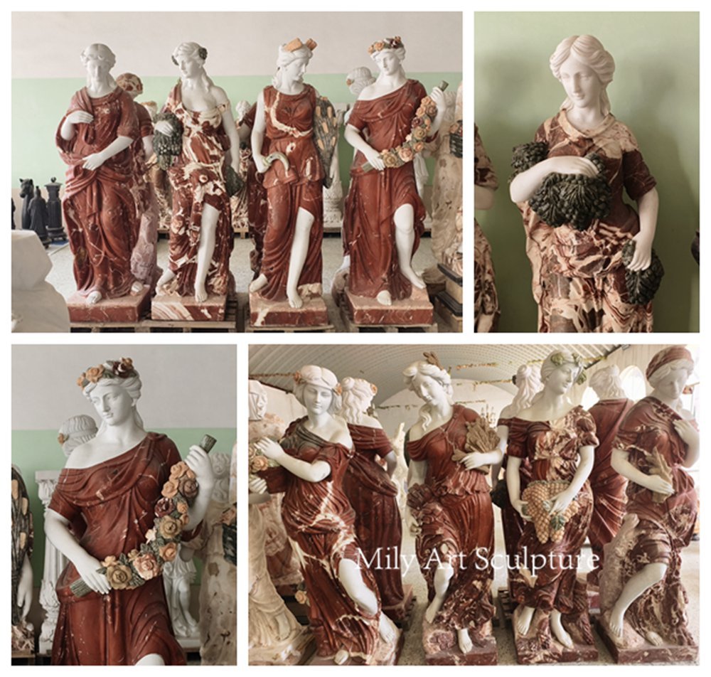 Colorful Natural Marble Four Seasons Details