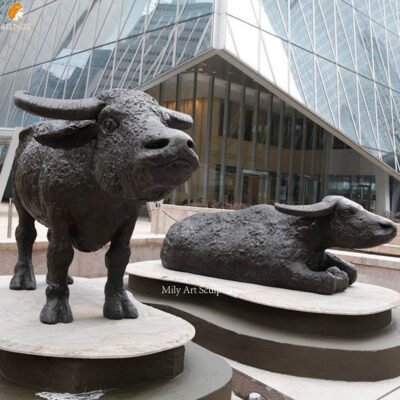 Custom Large Bronze Stock Market Bull Statue