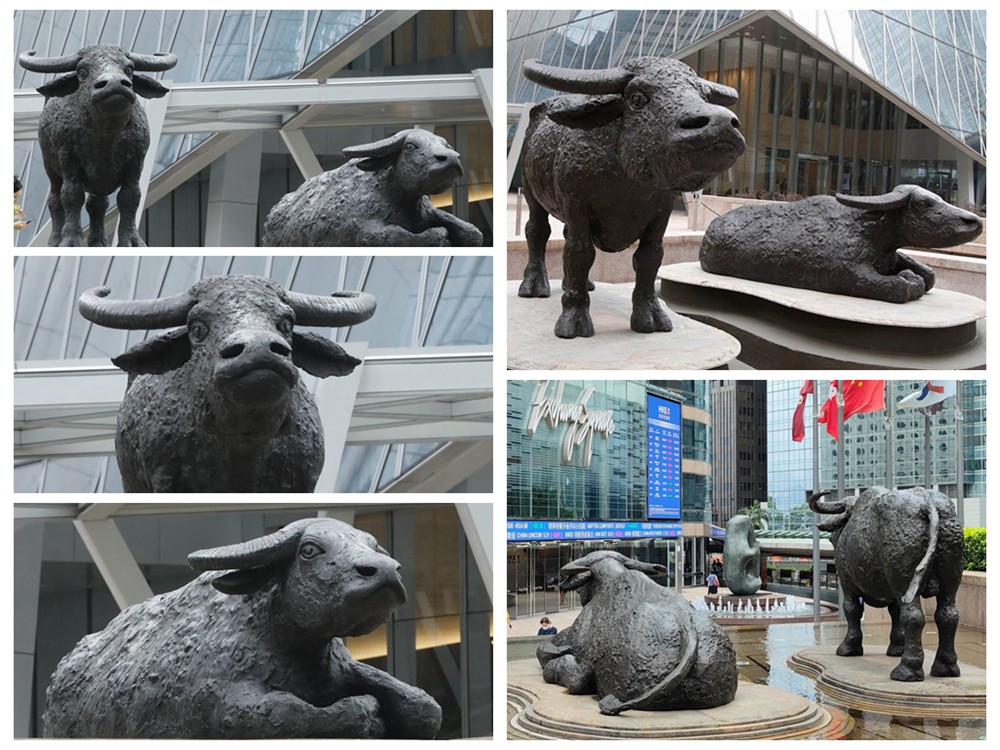 Custom Bronze Stock Market Bull Statue Details