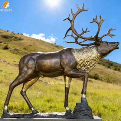 Custom Large Bronze Caribou Sculpture MLBS-318