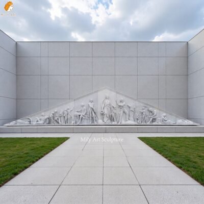 Custom Marble Figure Relief Sculpture for Memorial Park