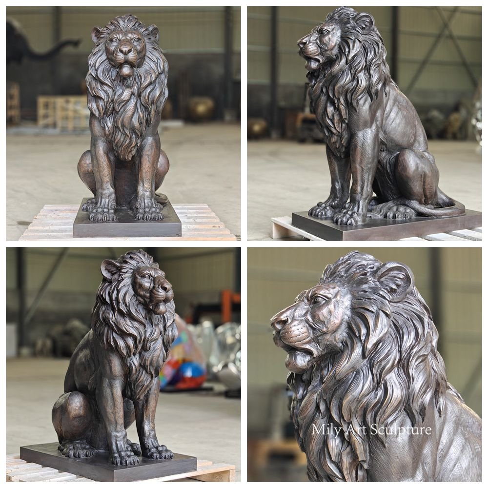 Famous Outdoor Bronze Lion Statues Details