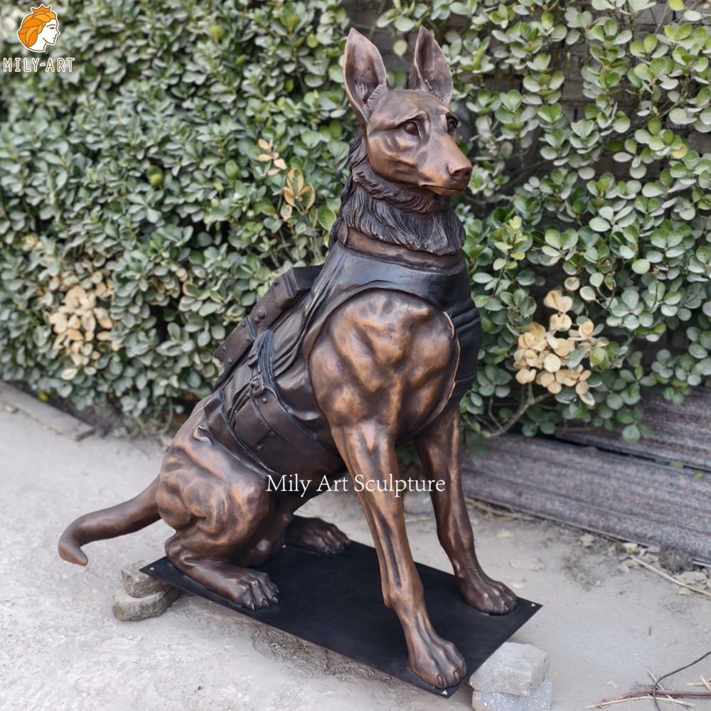 Life Size Bronze SOF Military Dog Statue