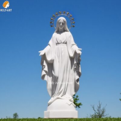 Our Lady Of Peace Marble Statue for Church